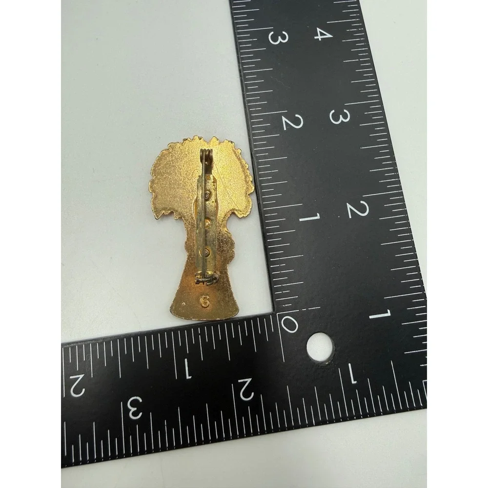 Vintage Gold‎ Tone Wheat Sheaf Brooch Harvest Nature Pin Bundle Accessory
